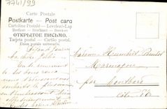 Flores de la fantasía de la POSTAL de la VENDIMIA