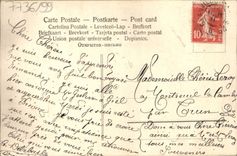 Flores de la fantasía de la POSTAL de la VENDIMIA