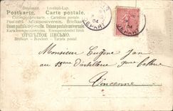 Flores de la fantasía de la POSTAL de la VENDIMIA