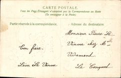 Flores de la fantasía de la POSTAL de la VENDIMIA