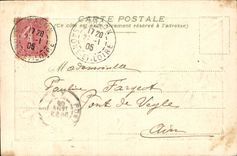 Flores de la fantasía de la POSTAL de la VENDIMIA