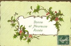 Flores de la fantasía de la POSTAL de la VENDIMIA