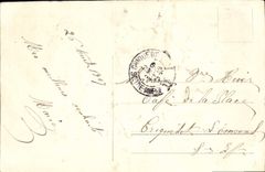 Flores de la fantasía de la POSTAL de la VENDIMIA