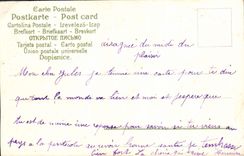 CPA Fantaisie Fleurs Araignee Trefle Insecte