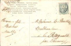 Flores de la fantasía de la POSTAL de la VENDIMIA