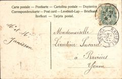 Flores de la fantasía de la POSTAL de la VENDIMIA