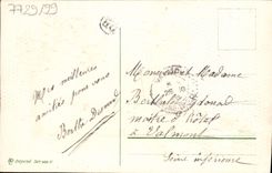 Flores de la fantasía de la POSTAL de la VENDIMIA