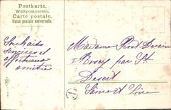 Flores de la fantasía de la POSTAL de la VENDIMIA