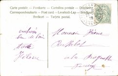 La fantasía de la POSTAL de la VENDIMIA florece palomas