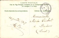Flores de la fantasía de la POSTAL de la VENDIMIA