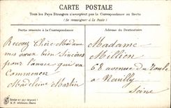 CPA Fantaisie Fleurs Bonne annee Fer a cheval