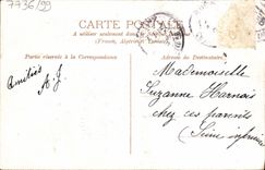 Flores de la fantasía de la POSTAL de la VENDIMIA