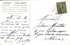 Flores de la fantasía de la POSTAL de la VENDIMIA