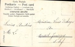 Flores de la fantasía de la POSTAL de la VENDIMIA