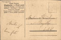 CPA Fantaisie Fleurs Parapluie