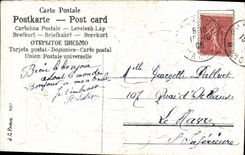 Flores de la fantasía de la POSTAL de la VENDIMIA