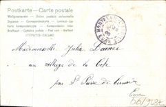 Flores de la fantasía de la POSTAL de la VENDIMIA