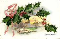 Flores de la fantasía de la POSTAL de la VENDIMIA