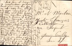 Flores de la fantasía de la POSTAL de la VENDIMIA