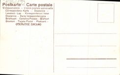 VINTAGE POSTCARD Fantaisie Flowers Horseshoe