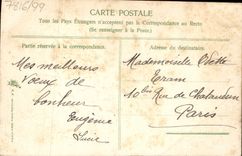 Flores de la fantasía de la POSTAL de la VENDIMIA