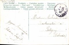 Flores de la fantasía de la POSTAL de la VENDIMIA