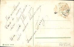 Flores de la fantasía de la POSTAL de la VENDIMIA