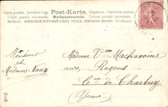 Flores de la fantasía de la POSTAL de la VENDIMIA