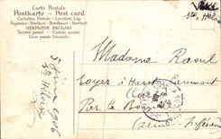 CPA Fantaisie Fleurs Cage Oiseau Trefles