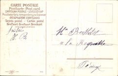 CPA Fantaisie Fleurs Colombes Tramway