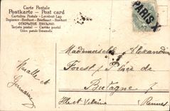 La POSTAL Fantaisie de la VENDIMIA florece las anclas de la marina