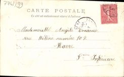 Flores de la fantasía de la POSTAL de la VENDIMIA