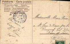 Flores de la fantasía de la POSTAL de la VENDIMIA