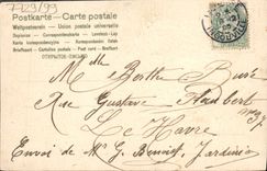 CPA Fantaisie Fleurs Luge Traineau Trefles