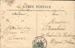 Flores de la fantasía de la POSTAL de la VENDIMIA