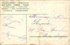 Flores de la fantasía de la POSTAL de la VENDIMIA