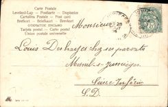 Flores de la fantasía de la POSTAL de la VENDIMIA