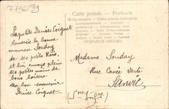 Flores de la fantasía de la POSTAL de la VENDIMIA