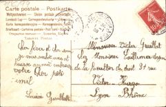 Flores de la fantasía de la POSTAL de la VENDIMIA