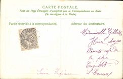 VINTAGE POSTCARD Fantasy Flowers