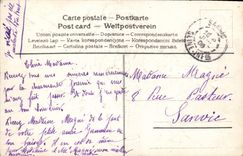 Paloma de las flores de la fantasía de la POSTAL de la VENDIMIA