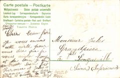 VINTAGE POSTCARD Fantasy Flowers Clover