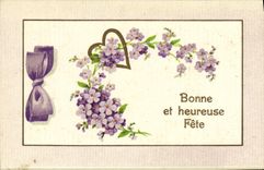 VINTAGE POSTCARD Fantasy Flowers