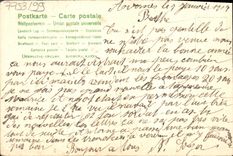 VINTAGE POSTCARD Fantasy Flowers Butterfly