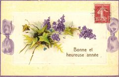 VINTAGE POSTCARD Fantasy Flowers
