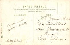 VINTAGE POSTCARD Fantasy Flowers Birds