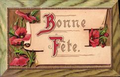 VINTAGE POSTCARD Fantasy Flowers