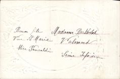 VINTAGE POSTCARD Fantasy Flowers Woman