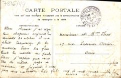 VINTAGE POSTCARD Fantasy Flowers Doves