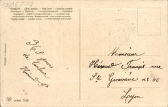 VINTAGE POSTCARD Fantasy Flowers Happy New Year